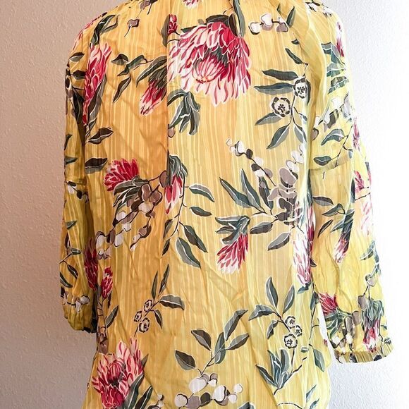LOFT NWT Tie Neck blouse - Picture 4 of 5